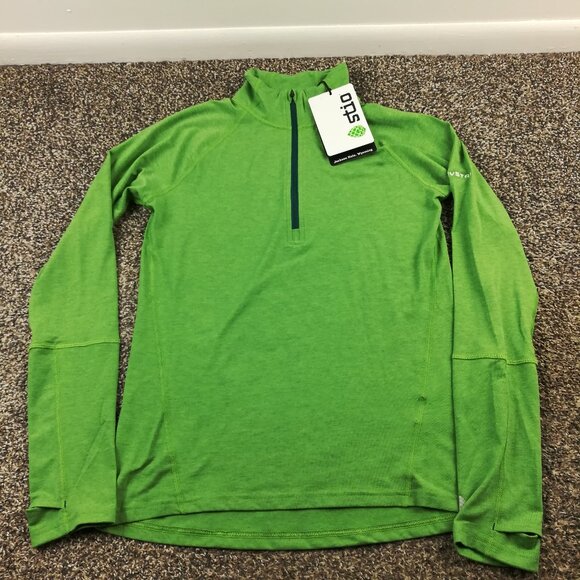 NWT Stio Jacket Tipton Tech 1/2 Zip Pullover Stretch Heather Green Womens Small - Picture 1 of 10